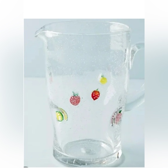 Anthropologie fruit glass pitcher - Picture 2 of 2